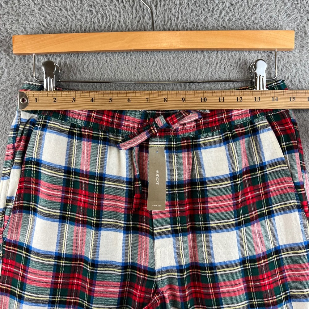 NWT J.Crew Womens Tartan Plaid Pajama Pants Red Green Blue Holiday Sleepwear - Picture 4 of 11
